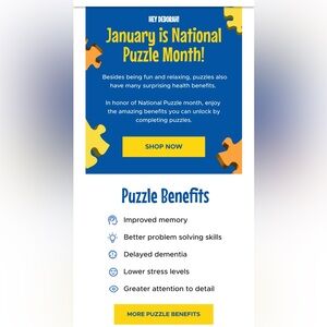 National Puzzle Month Poster